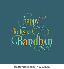 Illustration of Raksha Bandhan with beautiful rakhi.