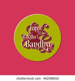 Illustration of Raksha Bandhan with beautiful rakhi.