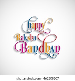 Illustration of Raksha Bandhan with beautiful rakhi.