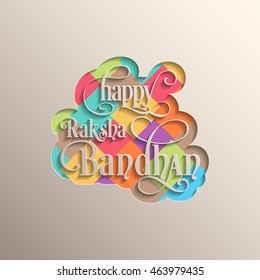 Illustration of Raksha Bandhan with beautiful rakhi.