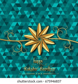 Illustration of Raksha Bandhan with beautiful rakhi.