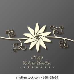 Illustration of Raksha Bandhan with beautiful rakhi.