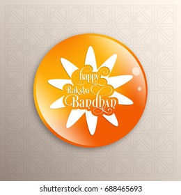 Illustration of Raksha Bandhan with beautiful rakhi.