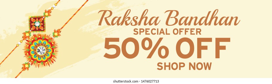 
Illustration of Raksha Bandhan Celebration Background.