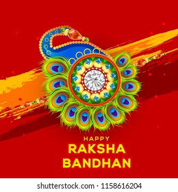 Illustration Of Raksha Bandhan Greeting Card Design. Illustration Of Raksha Bandhan Greeting Card Design.