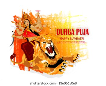 illustration of Ram Navami (Birthday of Lord Rama)  with bow arrow greeting card for Hindu spring festival Navratri