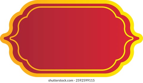 Illustration of Ramadan Frame Decoration. Ramadan Kareem. Isolated on White Background