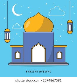 The Illustration of Ramadan Kareem