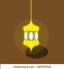 
illustration of ramadan kareem background, lanterns with beautiful light 