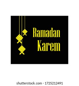 Illustration of Ramadan kareem. beautiful islamic and arabic background of mosque and calligraphy Muslim Community festiva