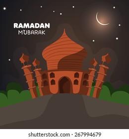 illustration of Ramadan Kareem (Generous Ramadan) background