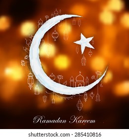 illustration of Ramadan Kareem (Generous Ramadan) background