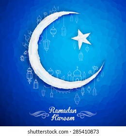 illustration of Ramadan Kareem (Generous Ramadan) background