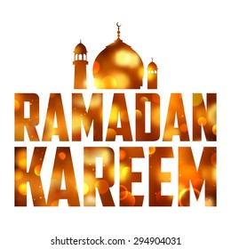 ilustración de Ramadan Kareem (Generoso Ramadán) fondo