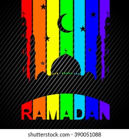 illustration of Ramadan Kareem (Generous Ramadan) background