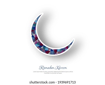 Illustration of Ramadan Kareem greeting card. 