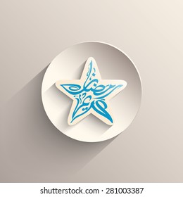 Illustration of Ramadan Kareem with intricate Arabic calligraphy for the celebration of Muslim community festival.