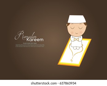 Illustration of Ramadan kareem and Ramadane mubarak. Greeting for ramadan kareem .