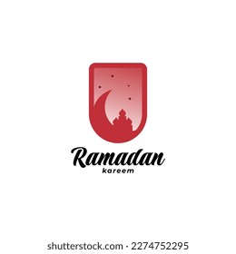 Illustration of ramadan kareem simple background.