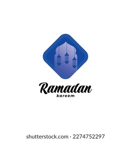 Illustration of ramadan kareem simple background.
