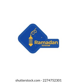 Ilustración de fondo simple de ramadan kareem.