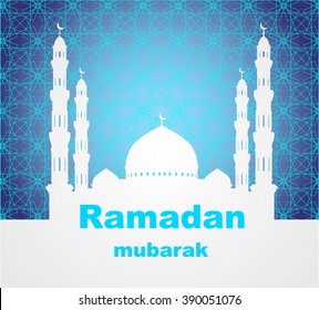 illustration of Ramadan Mubarak (Generous Ramadan) background