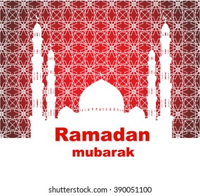 illustration of Ramadan Mubarak (Generous Ramadan) background
