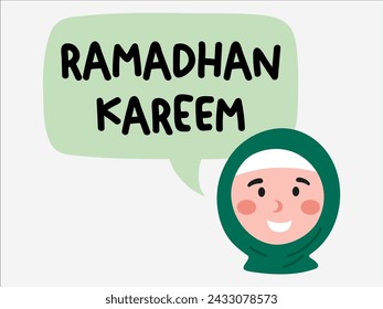 Illustration of Ramadan Vector Eid Mubarak