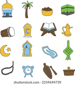 illustration ramadjan design pack vector