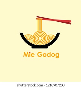 illustration for ramen noodles. ramen logo. noodle logo