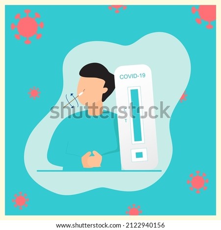 illustration rapid COVID-19 Antigen test kit (ATK)