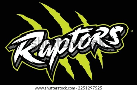illustration raptors graphic slogan font print vector ストックフォト © 