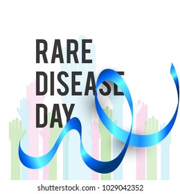 Illustration Of Rare Disease Day Background.