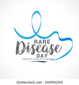 Illustration Of Rare Disease Day Background.