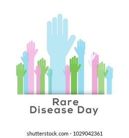 Illustration Of Rare Disease Day Background.