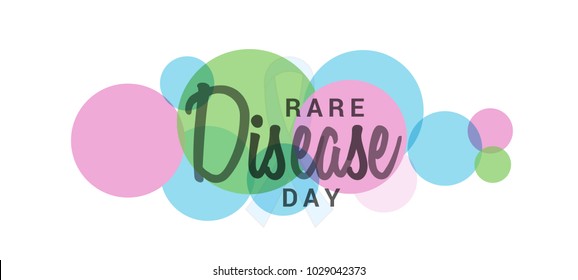 Illustration Of Rare Disease Day Background.