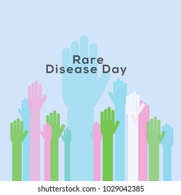 Illustration Of Rare Disease Day Background.