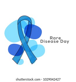 Illustration Of Rare Disease Day Background.