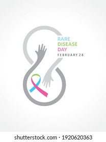 Illustration Of Rare Disease Day observed on February 28
