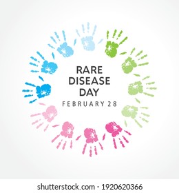 Illustration Of Rare Disease Day observed on February 28
