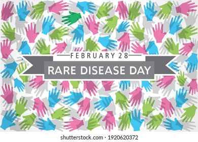 Illustration Of Rare Disease Day observed on February 28
