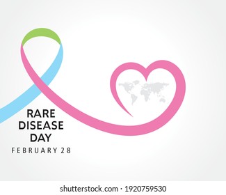 Illustration Of Rare Disease Day observed on February 28
