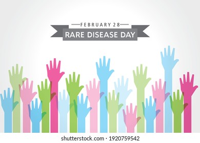 Illustration Of Rare Disease Day observed on February 28
