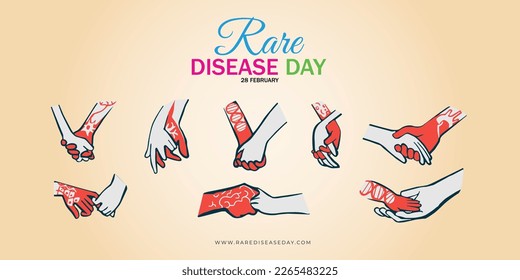 Illustration of rare disease day observed on february 28