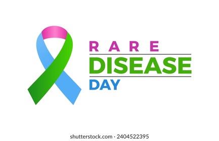 Illustration Of Rare Disease Day observed on February 29. Rare Disease Day is an awareness event that takes place every year on the last day.