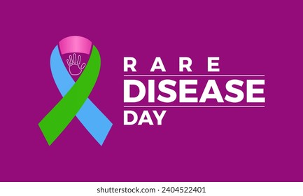 Illustration Of Rare Disease Day observed on February 29. Rare Disease Day is an awareness event that takes place every year on the last day.