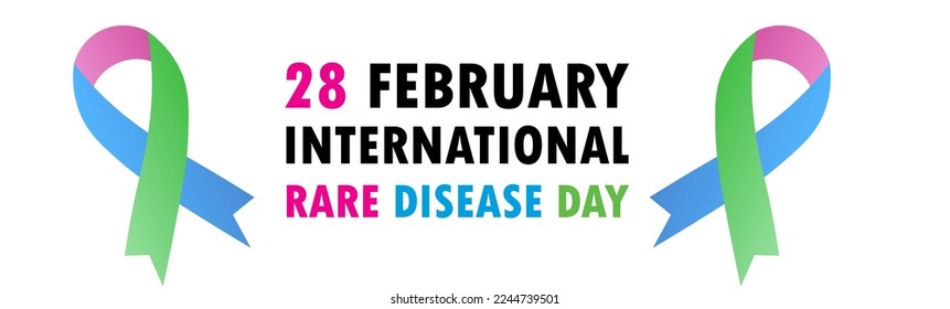 Illustration Of Rare Disease Day,Rare Disease Day Banner Background.