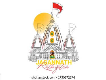  illustration of Rathyatra, Lord Jagannath Puri Odisha god Rathyatra Festiva