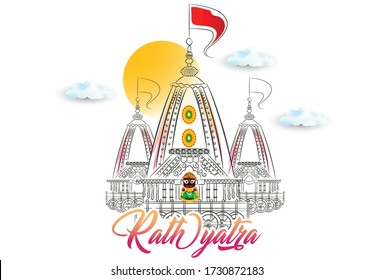  illustration of Rathyatra, Lord Jagannath Puri Odisha god Rathyatra Festiva