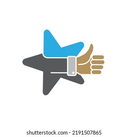 illustration of rating, review icon, vector art.